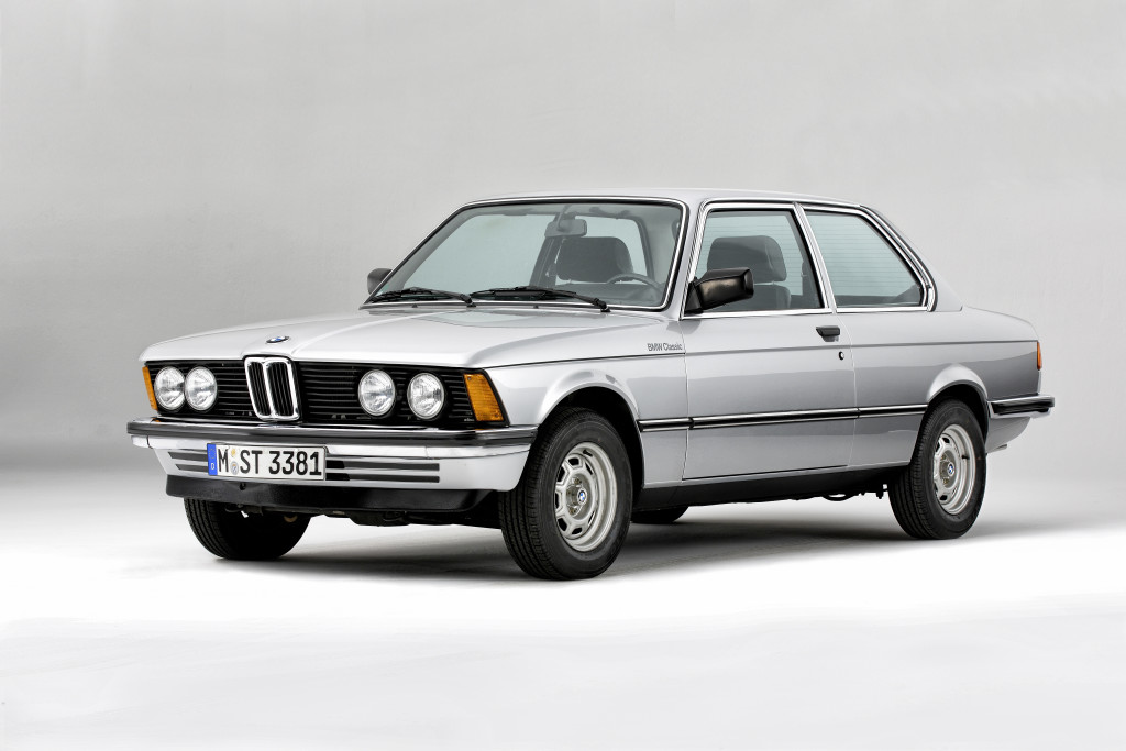 BMW 3er Familie, von E21 bis F90; Eisbach Studios Pasing, Februar 2015;