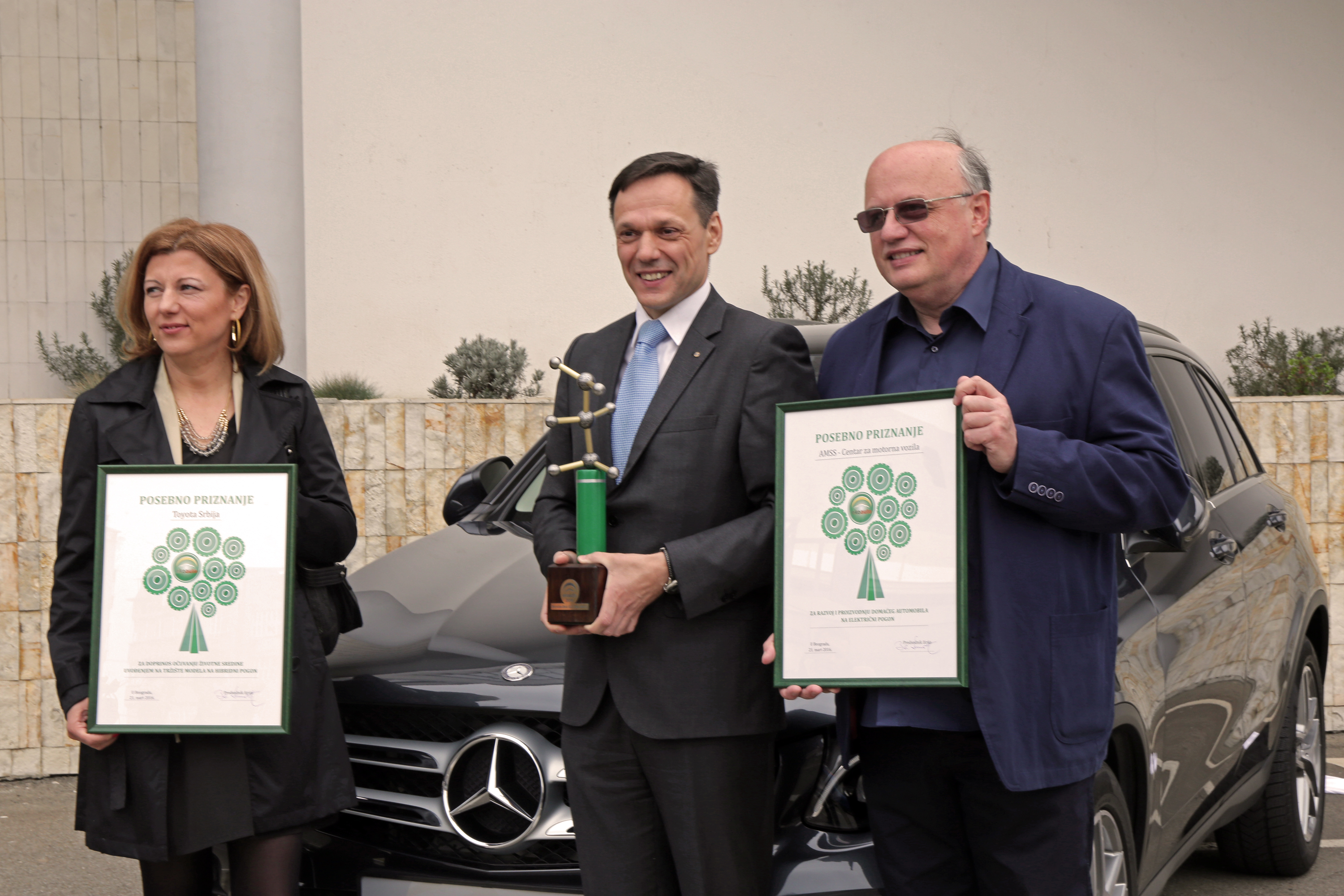 Ekološka priznanja za Mercedes, AMSS i Toyotu