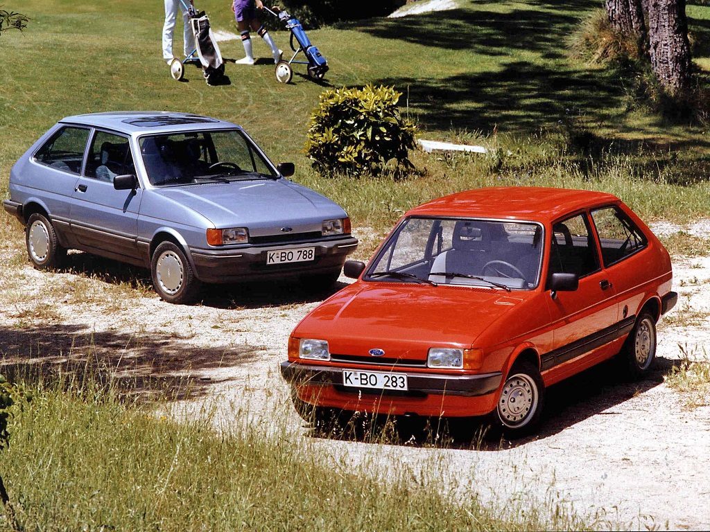 1983- The Mk2 Fiesta is Launched, here in 'L' and Ghia form.