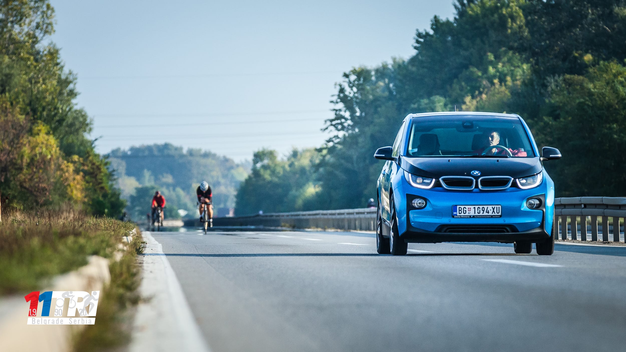 BMW i3 predvodnik Triatlon trke u Beogradu